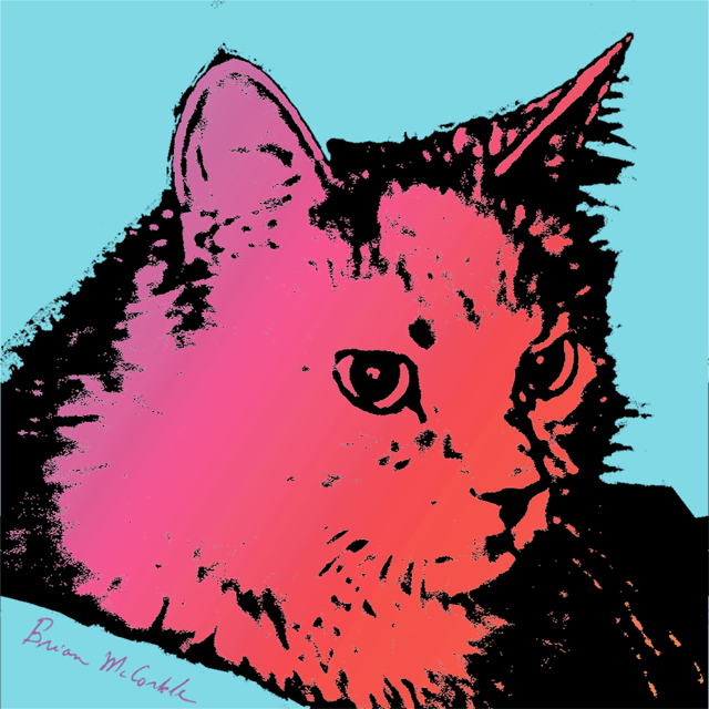 (image for) Fluffy gradient lt blue